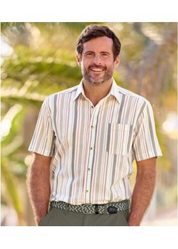 Koszula z kreponu w paski ze sklepu Atlas For Men w kategorii Koszule męskie - zdjęcie 189103260