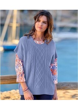 Trykotowy sweter z warkoczami ze sklepu Atlas For Men w kategorii Swetry damskie - zdjęcie 189103290