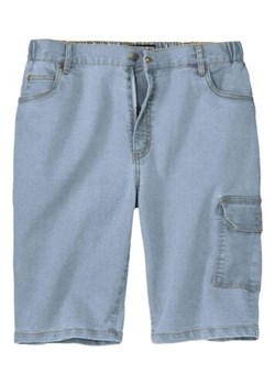 Jeansowe bermudy-bojówki ze stretchem ze sklepu Atlas For Men w kategorii Spodnie męskie - zdjęcie 189103340