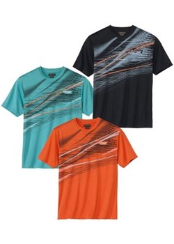 Zestaw 3 sportowych koszulek ze sklepu Atlas For Men w kategorii T-shirty męskie - zdjęcie 189103341