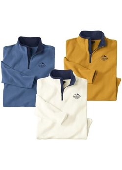 Zestaw 3 swetrów z mikropolaru  Expedition ze sklepu Atlas For Men w kategorii Swetry męskie - zdjęcie 189103593