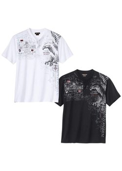 Zestaw 2 koszulek z dekoltem z guzikami Arizona Eagle ze sklepu Atlas For Men w kategorii T-shirty męskie - zdjęcie 189103594