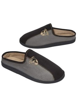 Kapcie ze sztucznego  zamszu i polaru ze sklepu Atlas For Men w kategorii Kapcie męskie - zdjęcie 189103633