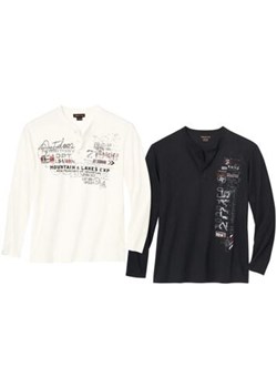 Zestaw 2 koszulek z dekoltem z guzikami Explorer ze sklepu Atlas For Men w kategorii T-shirty męskie - zdjęcie 189103660