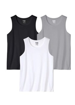 Zestaw 3 jednolitych podkoszulków ze sklepu Atlas For Men w kategorii T-shirty męskie - zdjęcie 189103680