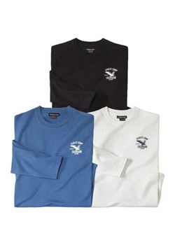 Zestaw 3 koszulek z długim rękawem Colorado ze sklepu Atlas For Men w kategorii T-shirty męskie - zdjęcie 189103693