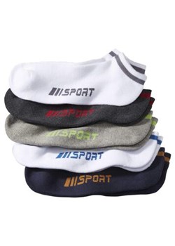 Zestaw 5 par krótkich, sportowych skarpet ze sklepu Atlas For Men w kategorii Skarpetki męskie - zdjęcie 189103781