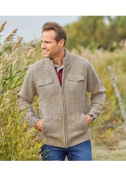 Wygodny trykotowy kardigan z suwakiem ze sklepu Atlas For Men w kategorii Swetry męskie - zdjęcie 189103851