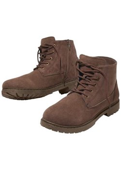 Brązowe buty z zapięciem na suwak ze sklepu Atlas For Men w kategorii Buty zimowe męskie - zdjęcie 189103864