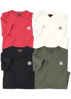 Zestaw 4 bawełnianych, gładkich koszulek ze sklepu Atlas For Men w kategorii T-shirty męskie - zdjęcie 189103933
