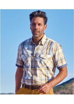 Popelinowa koszula w kratę West ze sklepu Atlas For Men w kategorii Koszule męskie - zdjęcie 189104060