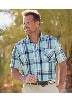 Koszula w kratę o gofrowanym wyglądzie Cyklady ze sklepu Atlas For Men w kategorii Koszule męskie - zdjęcie 189104090