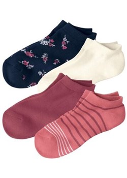 Zestaw 4 par krótkich, sportowych skarpet w fantazyjne wzory ze sklepu Atlas For Men w kategorii Skarpetki damskie - zdjęcie 189104122