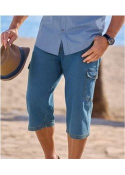 Jeansowe spodnie-bojówki 3/4 ze stretchem ze sklepu Atlas For Men w kategorii Spodnie męskie - zdjęcie 189104152