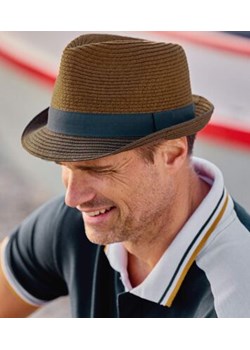 Brązowy kapelusz słomkowy ze sklepu Atlas For Men w kategorii Kapelusze męskie - zdjęcie 189104160