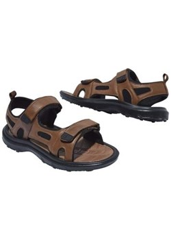 Letnie sandały z rzepami ze sklepu Atlas For Men w kategorii Sandały męskie - zdjęcie 189104231