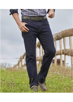 Ciemnoniebieskie jeansy ze stretchem ze sklepu Atlas For Men w kategorii Jeansy męskie - zdjęcie 189104311
