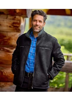 Kurtka lotnika ze sztucznego zamszu podszyta kożuszkiem sherpa ze sklepu Atlas For Men w kategorii Kurtki męskie - zdjęcie 189104363