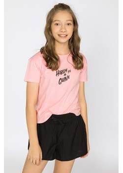 Różowy t-shirt dla dziewczyny HARLEY QUINN, Kolor - Różowy, Rozmiar - Xs- ze sklepu REPORTER w kategorii Bluzki dziewczęce - zdjęcie 189104444