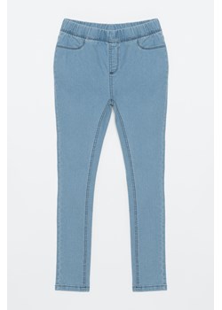 Niebieskie spodnie jegginsy dla dziewczyny, Rozmiar - 146, Kolor - Niebieski ze sklepu REPORTER w kategorii Spodnie dziewczęce - zdjęcie 189104521