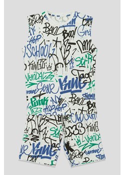 Dwuczęściowa piżama dla chłopaka GRAFFITI, Rozmiar - 140, Kolor - Multikolor ze sklepu REPORTER w kategorii Piżamy dziecięce - zdjęcie 189104550
