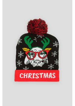 Świecąca czapka czapka świąteczna z lampkami LED, Rozmiar -  r2, Kolor - Czarny ze sklepu REPORTER w kategorii Czapki dziecięce - zdjęcie 189104791