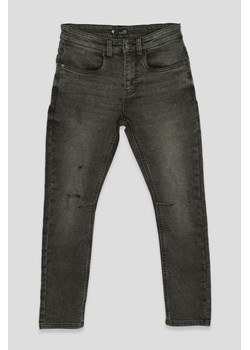 Szare jeansy z przeszyciami, Rozmiar - 140, Kolor - Ciemny szary ze sklepu REPORTER w kategorii Spodnie chłopięce - zdjęcie 189104803