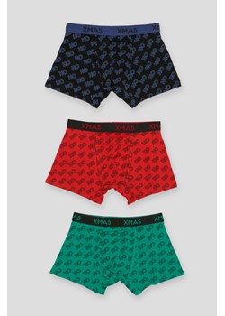 Bokserki XMAS 3-PAK, Rozmiar - 140, Kolor - Multikolor ze sklepu REPORTER w kategorii Majtki dziecięce - zdjęcie 189104962