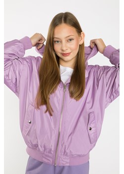Fioletowa przejściowa kurtka typu bomberka, Rozmiar - 140, Kolor - Fioletowy ze sklepu REPORTER w kategorii Kurtki dziewczęce - zdjęcie 189105080
