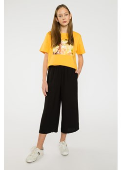 Czarne spodnie typu WIDE LEG 3/4, Rozmiar - 146, Kolor - Czarny ze sklepu REPORTER w kategorii Spodnie dziewczęce - zdjęcie 189105091