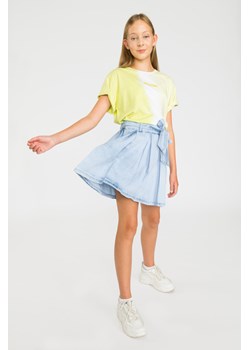 Jeansowa  krótka spódniczka na gumce, Rozmiar - 164, Kolor - Niebieski ze sklepu REPORTER w kategorii Spódnice dziewczęce - zdjęcie 189105311