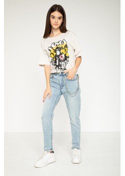 Niebieskie jeansowe spodnie typu BAGGY, Rozmiar - 158, Kolor - Niebieski ze sklepu REPORTER w kategorii Spodnie dziewczęce - zdjęcie 189105783