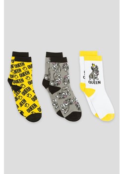 Wzorzyste skarpety 3-PAK, Rozmiar -  31, Kolor - Multikolor ze sklepu REPORTER w kategorii Skarpetki dziecięce - zdjęcie 189105873