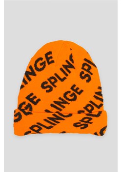 Pomarańczowa czapka z napisami, Rozmiar -  r2, Kolor - Pomarańczowy ze sklepu REPORTER w kategorii Czapki dziecięce - zdjęcie 189105900
