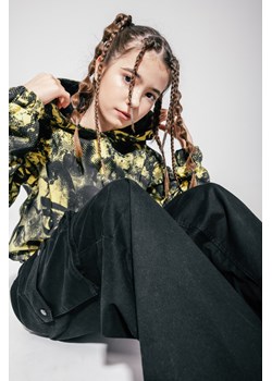 Wielobarwna bluza dresowa z kapturem i nadrukami, Rozmiar - 170, Kolor - Multikolor ze sklepu REPORTER w kategorii Bluzy dziewczęce - zdjęcie 189106232