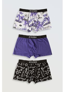 Kolorowe bokserki z nadrukami 3-PAK, Rozmiar - 140, Kolor - Multikolor ze sklepu REPORTER w kategorii Majtki dziecięce - zdjęcie 189106312