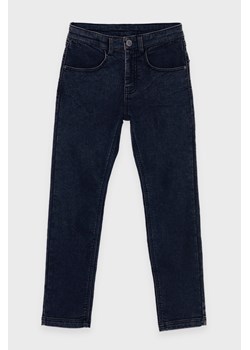 Granatowe jeansy z prostymi nogawkami, Rozmiar - 140, Kolor - Granatowy ze sklepu REPORTER w kategorii Spodnie chłopięce - zdjęcie 189106471