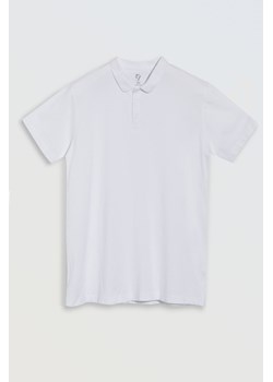 Biała koszulka polo z krótkim rękawem, Rozmiar - 146, Kolor - Biały ze sklepu REPORTER w kategorii T-shirty chłopięce - zdjęcie 189106514