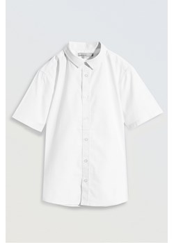 Biała koszula o regularnym kroju z krótkim rękawem, Rozmiar - 140, Kolor - Biały ze sklepu REPORTER w kategorii Koszule chłopięce - zdjęcie 189106684