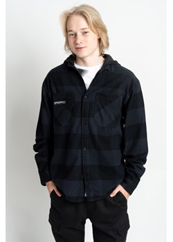 Koszula REGULAR z kapturem w czarno-szarą kratę, Rozmiar - 146, Kolor - Multikolor ze sklepu REPORTER w kategorii Koszule chłopięce - zdjęcie 189106882