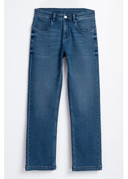 Granatowe spodnie jeansowe STRAIGHT, Rozmiar - 140, Kolor - Niebieski ze sklepu REPORTER w kategorii Spodnie chłopięce - zdjęcie 189107063
