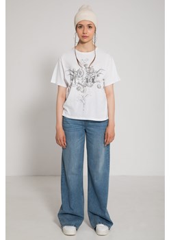 Jasnoniebieskie jeansy z szerokimi nogawkami gładkie, Rozmiar - 170, Kolor - Niebieski ze sklepu REPORTER w kategorii Spodnie dziewczęce - zdjęcie 189107072