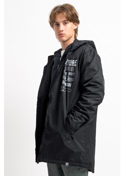 Czarna przedłużana lekko ocieplana kurtka typu parka, Rozmiar - 146, Kolor - Czarny ze sklepu REPORTER w kategorii Kurtki chłopięce - zdjęcie 189107220