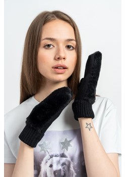 Czarne rękawiczki o kroju fingerless, Rozmiar -  r2, Kolor - Czarny ze sklepu REPORTER w kategorii Rękawiczki dziecięce - zdjęcie 189107341