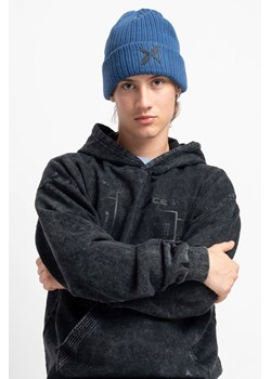 Niebieska czapka z czarną aplikacją z przodu, Rozmiar -  r2, Kolor - Niebieski ze sklepu REPORTER w kategorii Czapki dziecięce - zdjęcie 189107373