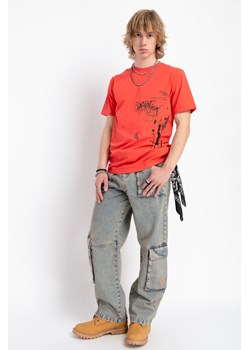 Niebieskie spodnie jeansowe z przestrzennymi kieszeniami model CARPENTER, Rozmiar - 158, Kolor - Niebieski ze sklepu REPORTER w kategorii Spodnie chłopięce - zdjęcie 189107903