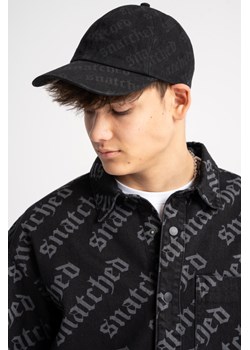 Czarna czapka z daszkiem z nadrukiem na całości, Rozmiar -  r1, Kolor - Czarny ze sklepu REPORTER w kategorii Czapki dziecięce - zdjęcie 189108071