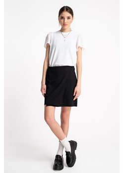 Czarna spódnica mini z asymetryczną zakładką z przodu, Rozmiar - 170, Kolor - Czarny ze sklepu REPORTER w kategorii Spódnice dziewczęce - zdjęcie 189108103