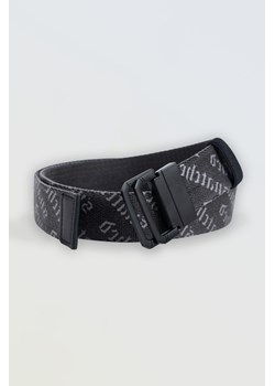 Materiałowy pasek z białym nadrukiem i metalową klamrą, Rozmiar -  r2, Kolor - Czarny ze sklepu REPORTER w kategorii Paski dziecięce - zdjęcie 189108282