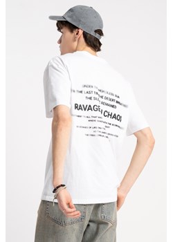 Biały t-shirt LOOSE z nadrukiem z tyłu, Rozmiar - 170, Kolor - Biały ze sklepu REPORTER w kategorii T-shirty chłopięce - zdjęcie 189108712